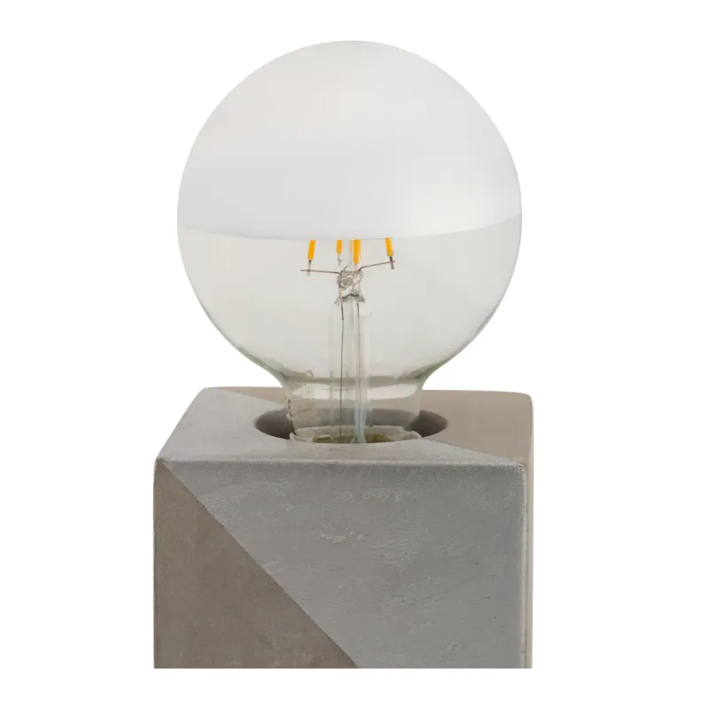 Lampe à poser Silver Jewel max20W E27 Argent 230V béton
