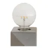 Lampe à poser Silver Jewel max20W E27 Argent 230V béton