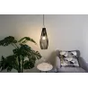 Suspension Timber Love max20W E27 Noir 230V Rotin/Métal