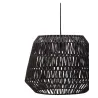 Suspension Timber Pearl max20W E27 Noir 230V papier tressé/métal