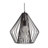 Suspension Shiny Delight max20W E27 Noir 230V Métal