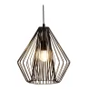 Suspension Shiny Delight max20W E27 Noir 230V Métal