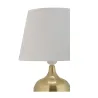Lampe à poser Golden Glamour max20W E27 Doré/Blanc 230V Métal/tissu