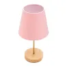 Lampe à poser Woody Rose max20W E27 Bois/Rose/Doré 230V Bois/tissu