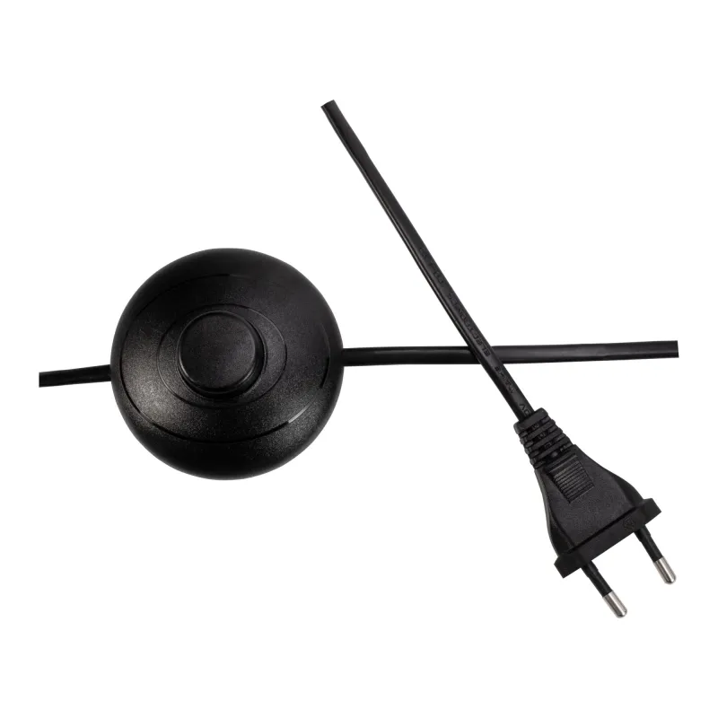 Lampadaire Grand Beauty max20W E27 Blanc/noir 230V Tissu/métal