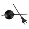 Lampadaire Grand Beauty max20W E27 Blanc/noir 230V Tissu/métal