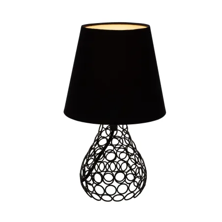 Lampe à poser Black Brilliance max20W E27 Noir 230V Tissu/Métal
