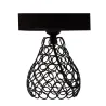Lampe à poser Black Brilliance max20W E27 Noir 230V Tissu/Métal