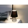 Lampe à poser Black Brilliance max20W E27 Noir 230V Tissu/Métal