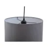 Suspension Noble Reverie max20W E27 Gris/Noir 230V Velours/Métal
