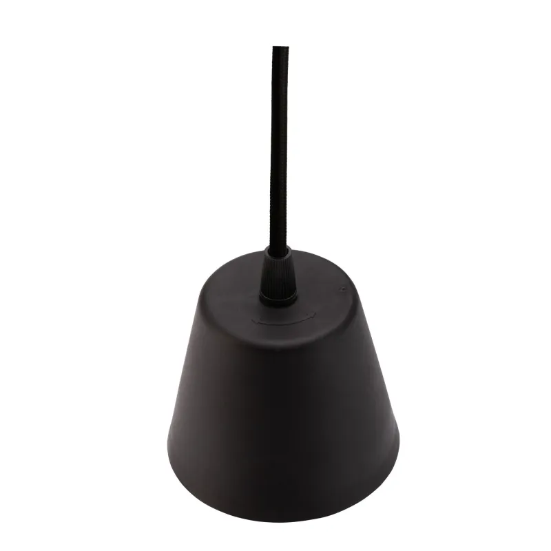 Suspension Noble Reverie max20W E27 Gris/Noir 230V Velours/Métal