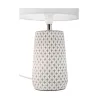 Lampe à poser Pretty Purity max20W E14 Blanc/Gris 230V tissu/béton