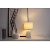 Lampe à poser Pretty Purity max20W E14 Blanc/Gris 230V tissu/béton