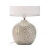 Lampe à poser Tender Love max20W E27 Blanc/Gris 230V tissu/céramique