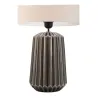 Lampe à poser Classy Delight max20W E27 Beige/Gris 230V tissu/céramique