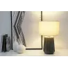 Lampe à poser Classy Delight max20W E27 Beige/Gris 230V tissu/céramique