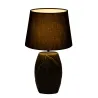 Lampe à poser Midnight Dream max20W E27 Noir/Gris 230 V Tissu/Keramik