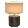 Lampe à poser Pure Shine max20W E14 Gris/Blanc 230V tissu/céramique