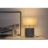 Lampe à poser Pure Shine max20W E14 Gris/Blanc 230V tissu/céramique