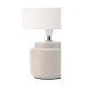 Lampe à poser Bright Soul max20W E14 Crème/Beige 230V Tissu/céramique