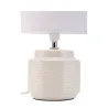 Lampe à poser Bright Soul max20W E14 Crème/Beige 230V Tissu/céramique
