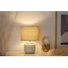 Lampe à poser Bright Soul max20W E14 Crème/Beige 230V Tissu/céramique