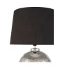 Lampe à poser Touch of silver max20W E14 Noir/Argent 230V tissu/céramique