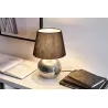 Lampe à poser Touch of silver max20W E14 Noir/Argent 230V tissu/céramique