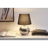 Lampe à poser Touch of silver max20W E14 Noir/Argent 230V tissu/céramique