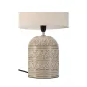 Lampe à poser Tender Pearl max20W E14 Beige 230V tissu/céramique