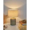 Lampe à poser Tender Pearl max20W E14 Beige 230V tissu/céramique