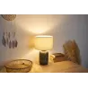 Lampe à poser Gleaming Beauty max20W E27 Beige/Gris 230V tissu/céramique