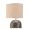 Lampe à poser Shiny Dreamer max20W E14 Beige/Gris 230V tissu/céramique