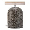 Lampe à poser Shiny Dreamer max20W E14 Beige/Gris 230V tissu/céramique