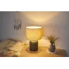 Lampe à poser Shiny Dreamer max20W E14 Beige/Gris 230V tissu/céramique