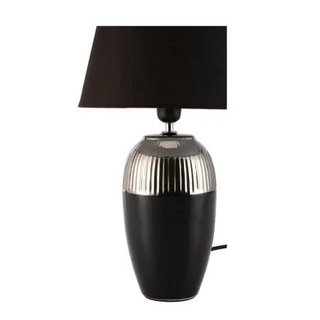 Lampe à poser Midnight Beauty max20W E27 Noir/Argent 230V tissu/céramique