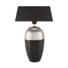 Lampe à poser Midnight Beauty max20W E27 Noir/Argent 230V tissu/céramique
