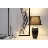 Lampe à poser Midnight Beauty max20W E27 Noir/Argent 230V tissu/céramique