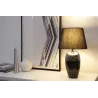 Lampe à poser Midnight Beauty max20W E27 Noir/Argent 230V tissu/céramique