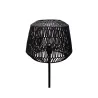 Lampadaire Timber Pearl max20W E27 Noir 230V papier tressé/métal