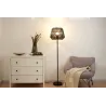 Lampadaire Timber Pearl max20W E27 Noir 230V papier tressé/métal