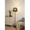 Lampadaire Timber Pearl max20W E27 Noir 230V papier tressé/métal