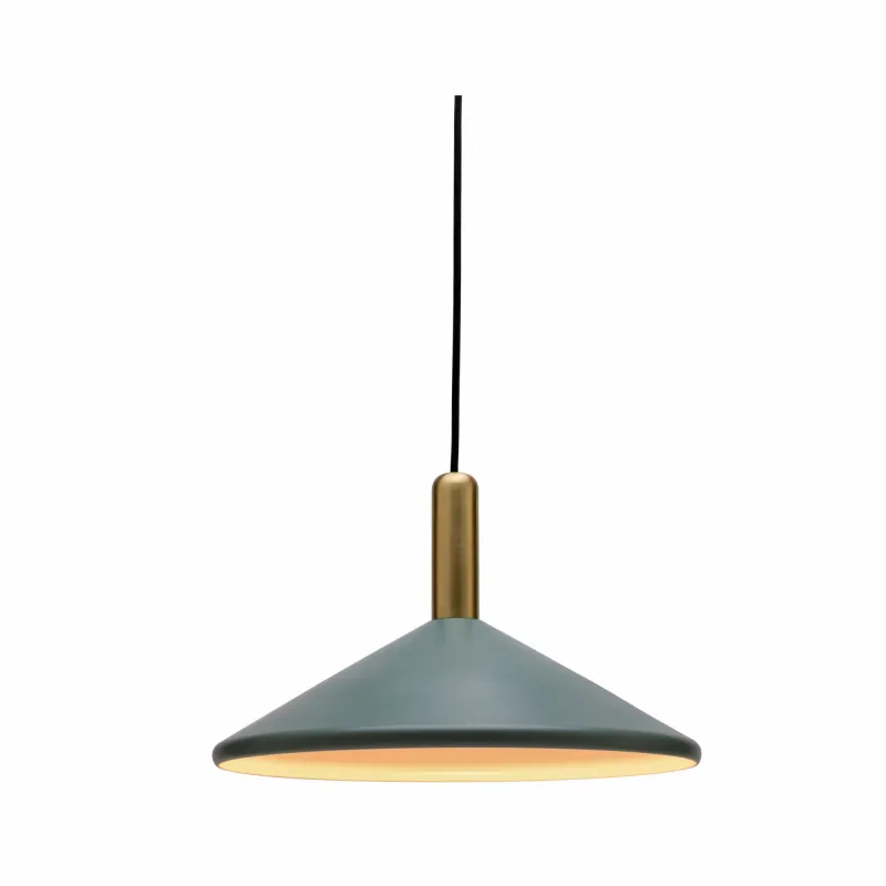 Suspension Fancy Delight max20W G9 Vert satiné/Doré 230V Métal