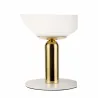 Lampe à poser Splendid Pearl max20W G9 Blanc/Doré 230V Verre/Métal