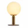 Lampe à poser Splendid Pearl max20W G9 Blanc/Doré 230V Verre/Métal