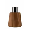 Lampe à poser Mystical Gleam max20W E27 Verre fumé/Bois 230V Verre/Bois
