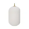 Suspension Splendid Delight max20W E27 Blanc/Doré 230V Verre/Métal