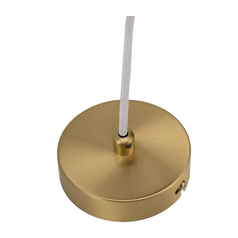 Suspension Splendid Delight max20W E27 Blanc/Doré 230V Verre/Métal