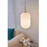 Suspension Splendid Delight max20W E27 Blanc/Doré 230V Verre/Métal