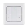Commutateur mural SH ZB on/Off/variateur X2 bascule Type batt. CR2025 Blanc/Syn